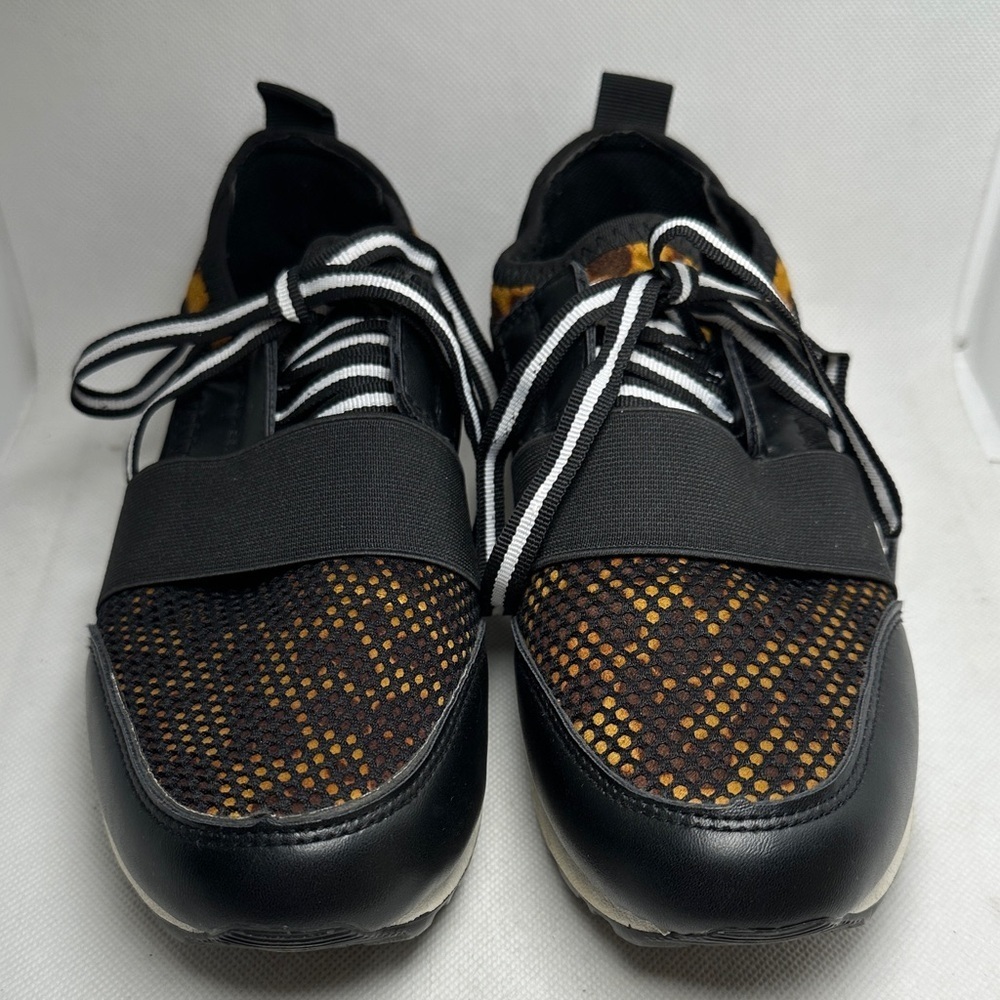 Yoki Leopard Print Fashion Athletic Sneaker Shoes Size 6 - Picture 3 of 10